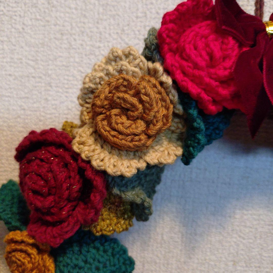 【ハンドメイド】バラのリース