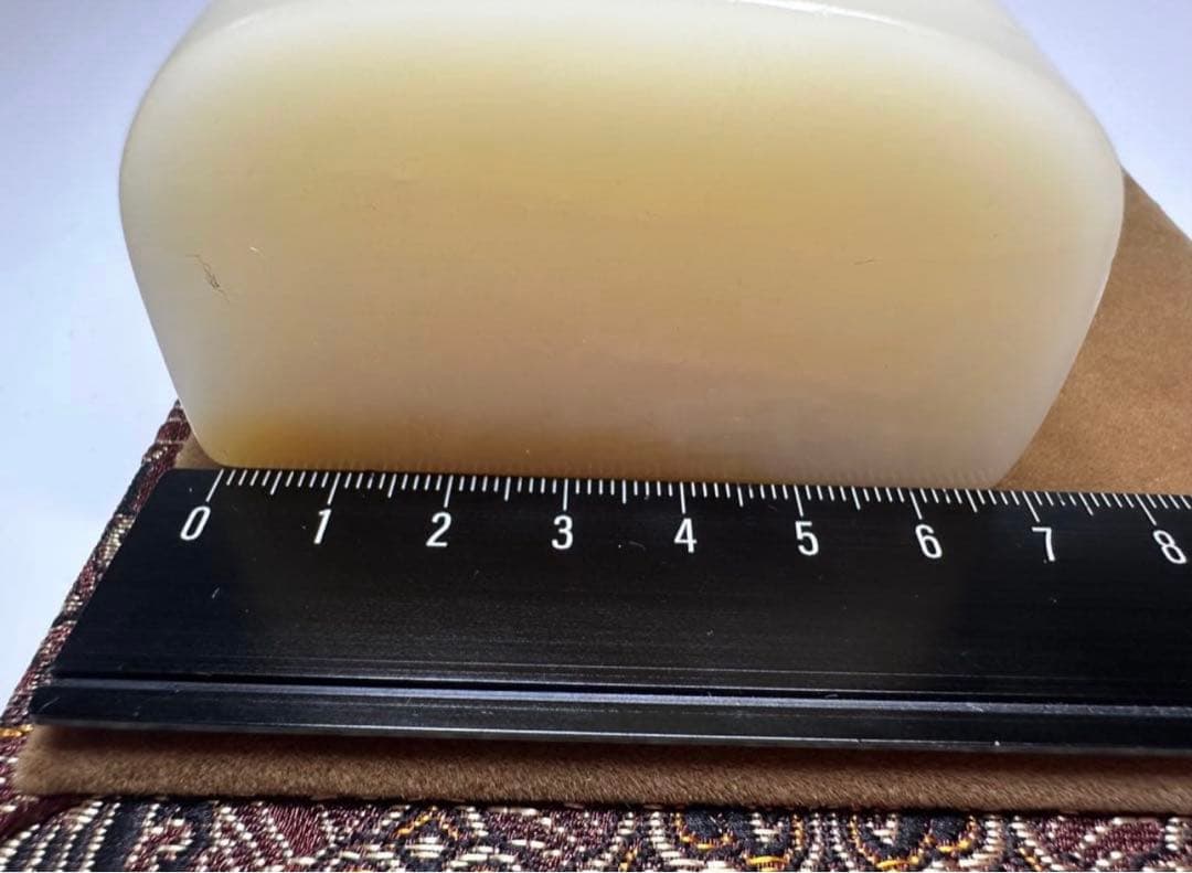 【花鳥】 蓮花　鳥　大材　美品　高級印材　篆刻　印石　寿山石 芙蓉 ヒビ箱付き