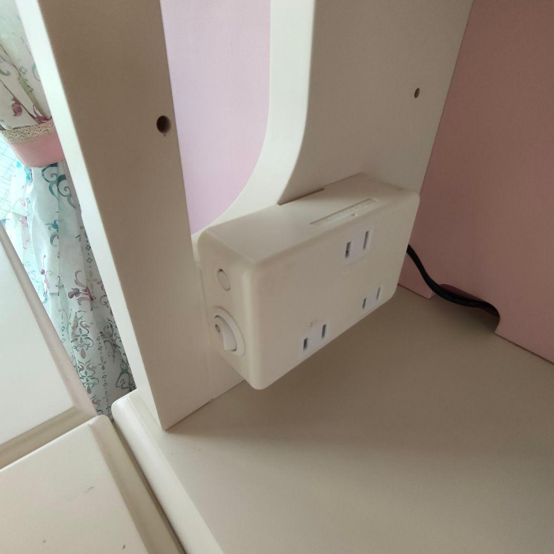 引取限定●学習机付属の棚のみ●本棚●白ピンク●お姫様●プリンセス●かわいい