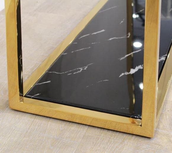 コンソール モダン 大理石 ゴールド ガラストップ アイアン EH-154-G