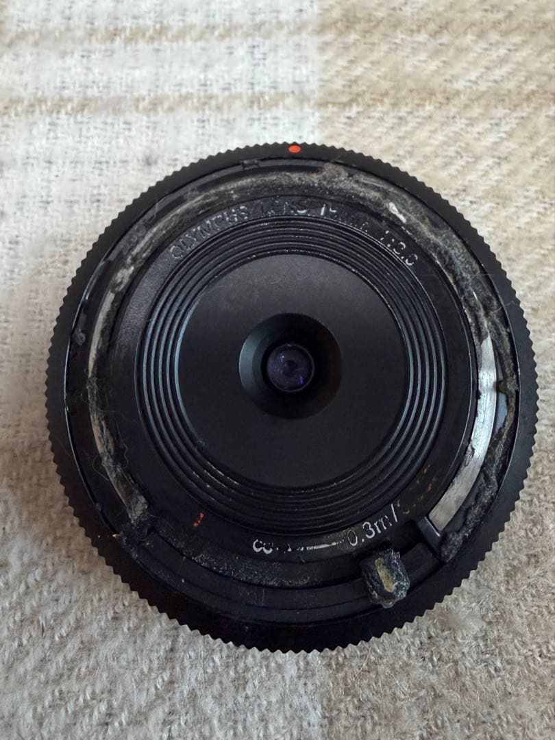 オリンパス E-PM2ジャンク＋15mmF8レンズ、充電器、SDカード16GB