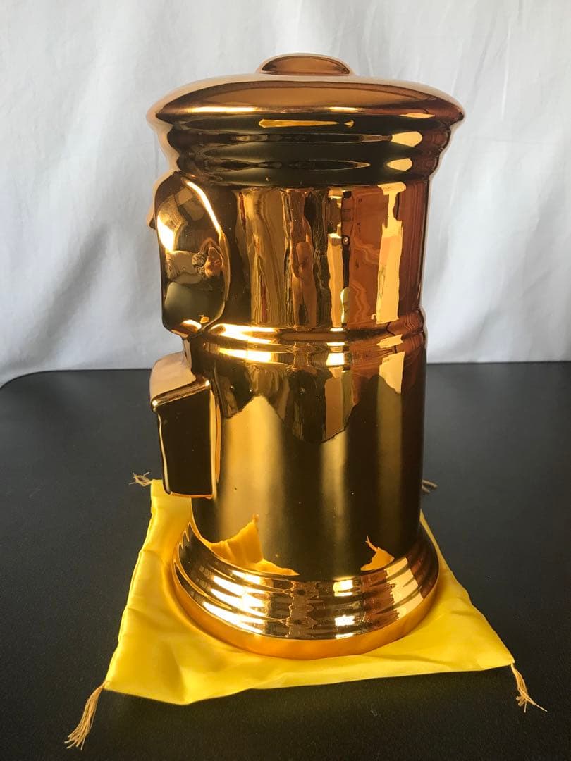 貯金箱　郵便ポスト　ゴールド　金色　非売品　郵便局