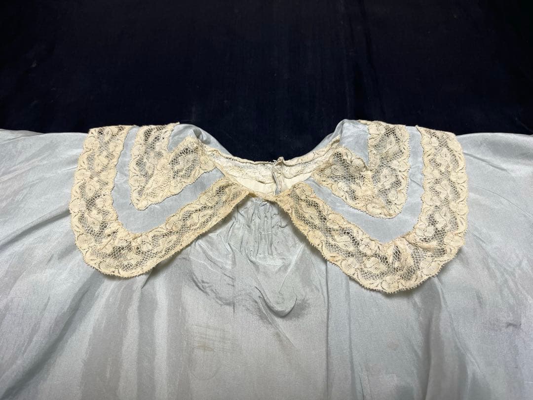【アンティーク】ドール用ドレス▪️シルク▪️63cm前後のアンティークドールに