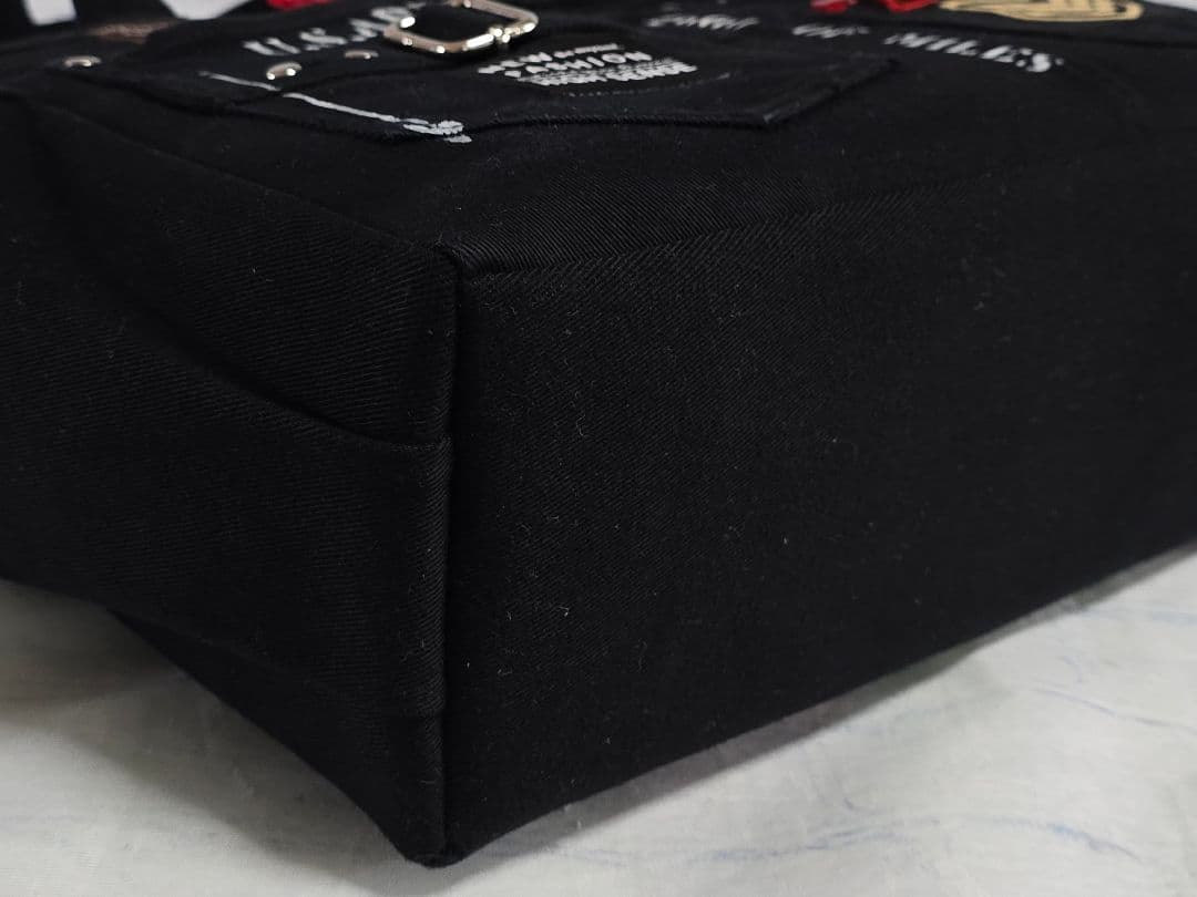 大きめ デニムリメイクバッグ ウェブファスナー ビジネス