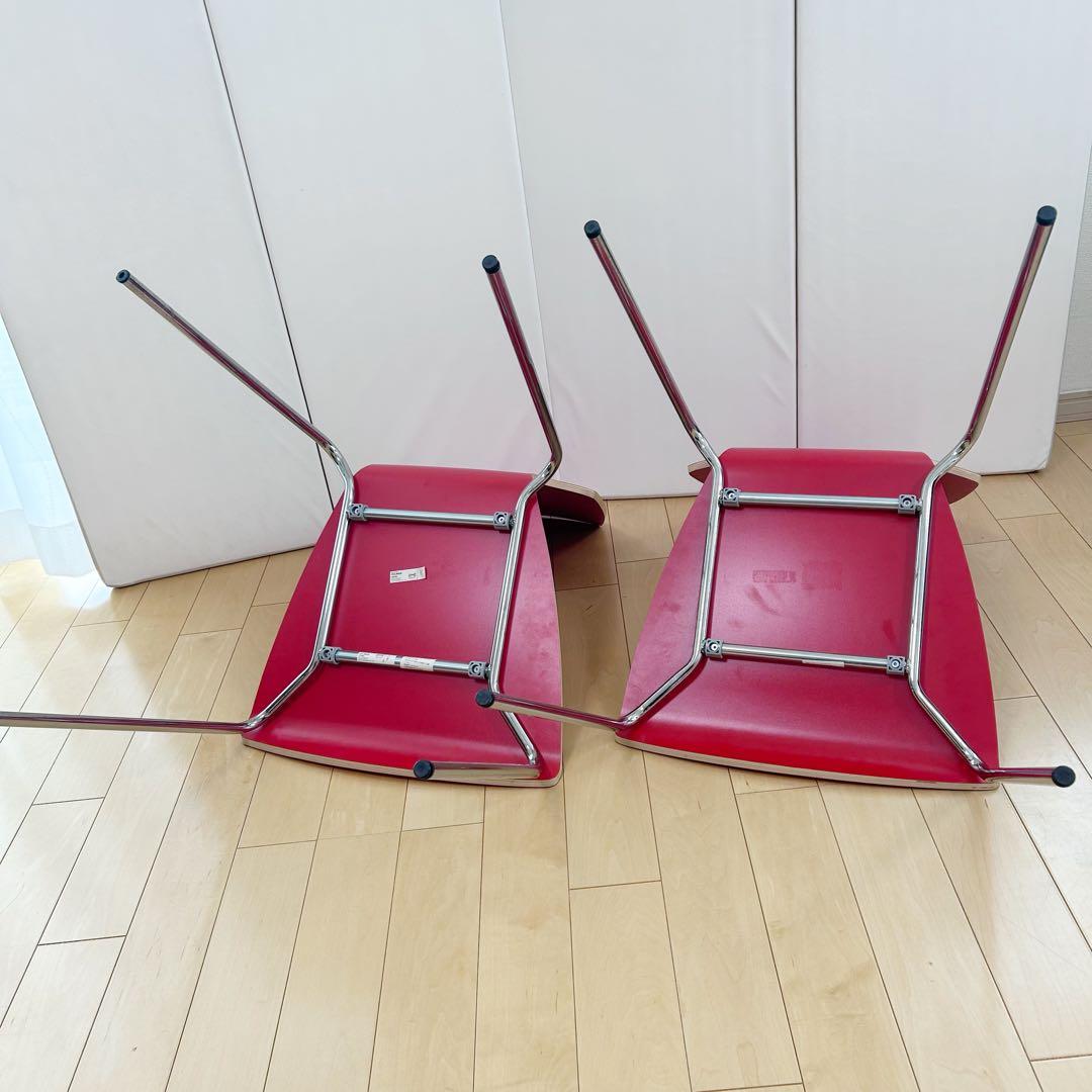 OLD IKEA 廃盤 VILMAR チェア レトロポップ　ポストモダン　レッド