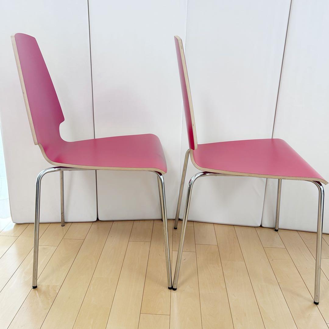 OLD IKEA 廃盤 VILMAR チェア レトロポップ　ポストモダン　レッド