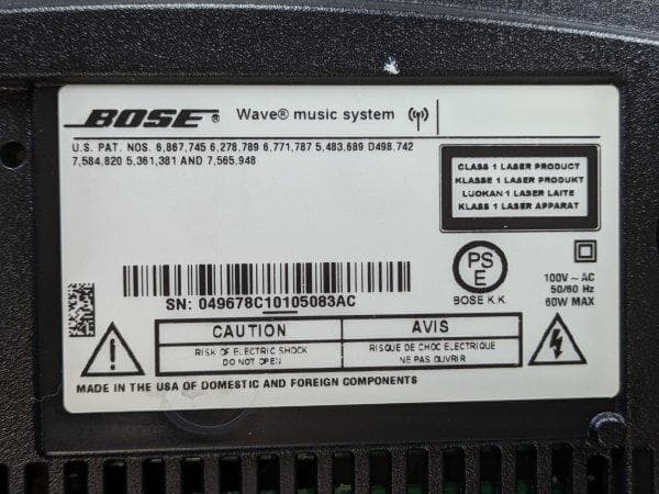 スピーカー・ウーファー BOSE Wave music system Multi-CD
