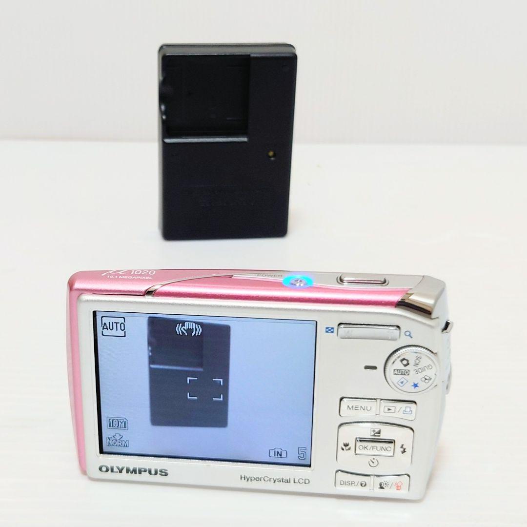 【動作確認済】OLYMPUS μ1020 デジタルカメラ　ローズピンク
