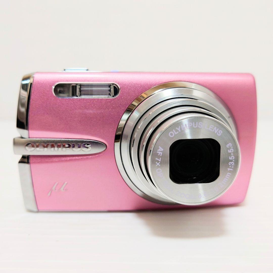 【動作確認済】OLYMPUS μ1020 デジタルカメラ　ローズピンク