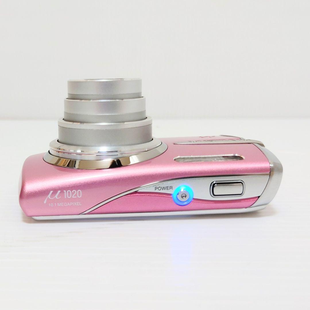 【動作確認済】OLYMPUS μ1020 デジタルカメラ　ローズピンク