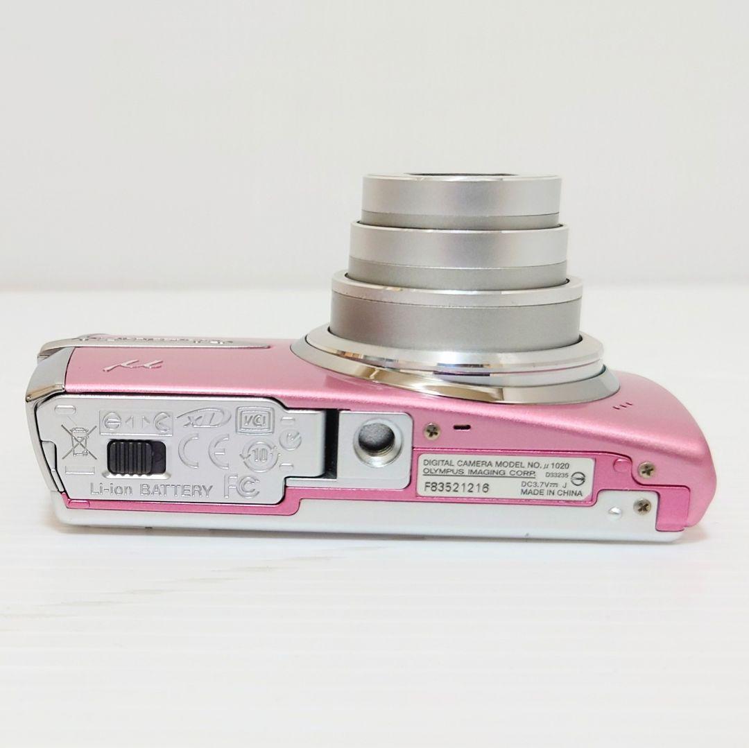 【動作確認済】OLYMPUS μ1020 デジタルカメラ　ローズピンク