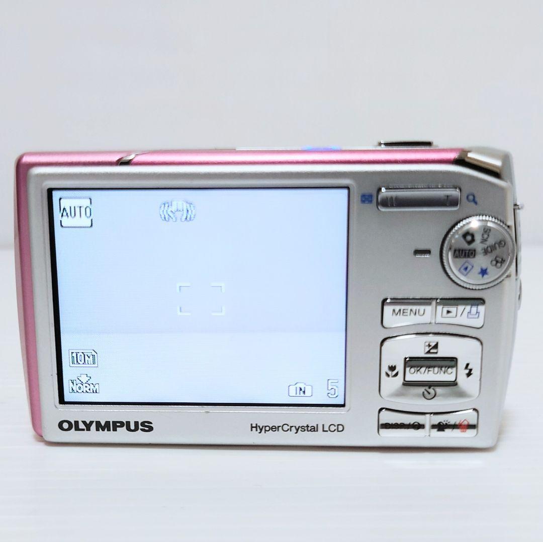 【動作確認済】OLYMPUS μ1020 デジタルカメラ　ローズピンク