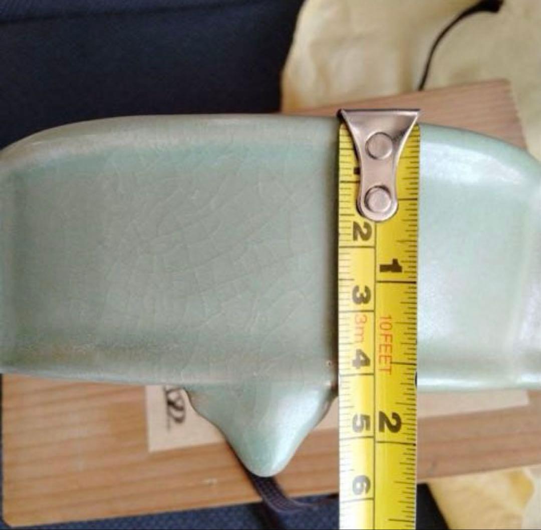 中国骨董陶芸 【旧蔵した青磁水仙盆】 貴重コレクション 素晴らしいお品です