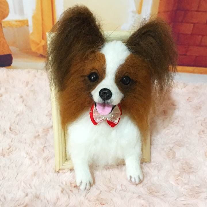 わんわんフォトスタンド✩︎羊毛フェルト