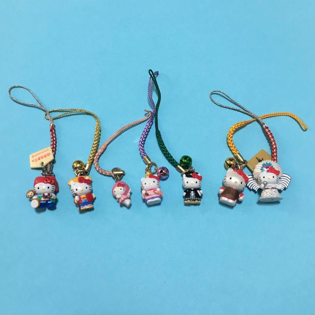 【レア！】ご当地キティちゃん　ストラップ　根付け　まとめ売り　こけし　おまけ付き