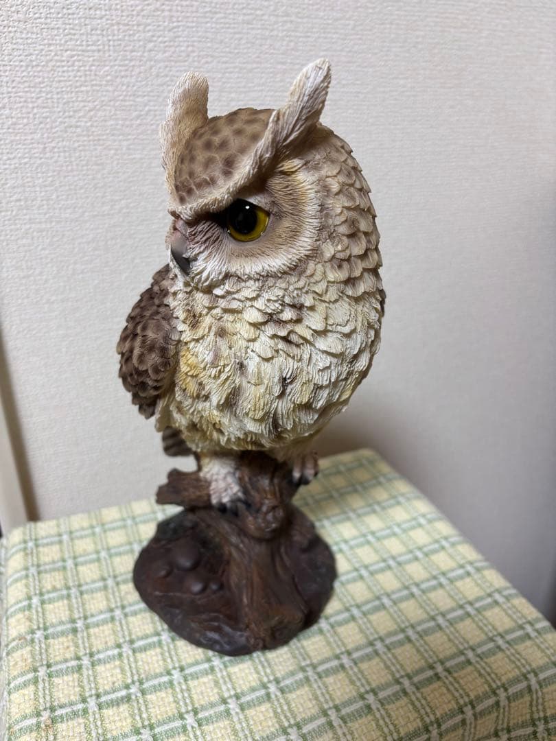 【レア新品 縁起物】ミミズク 高品質 置物 欧州インテリアブランド オブジェ