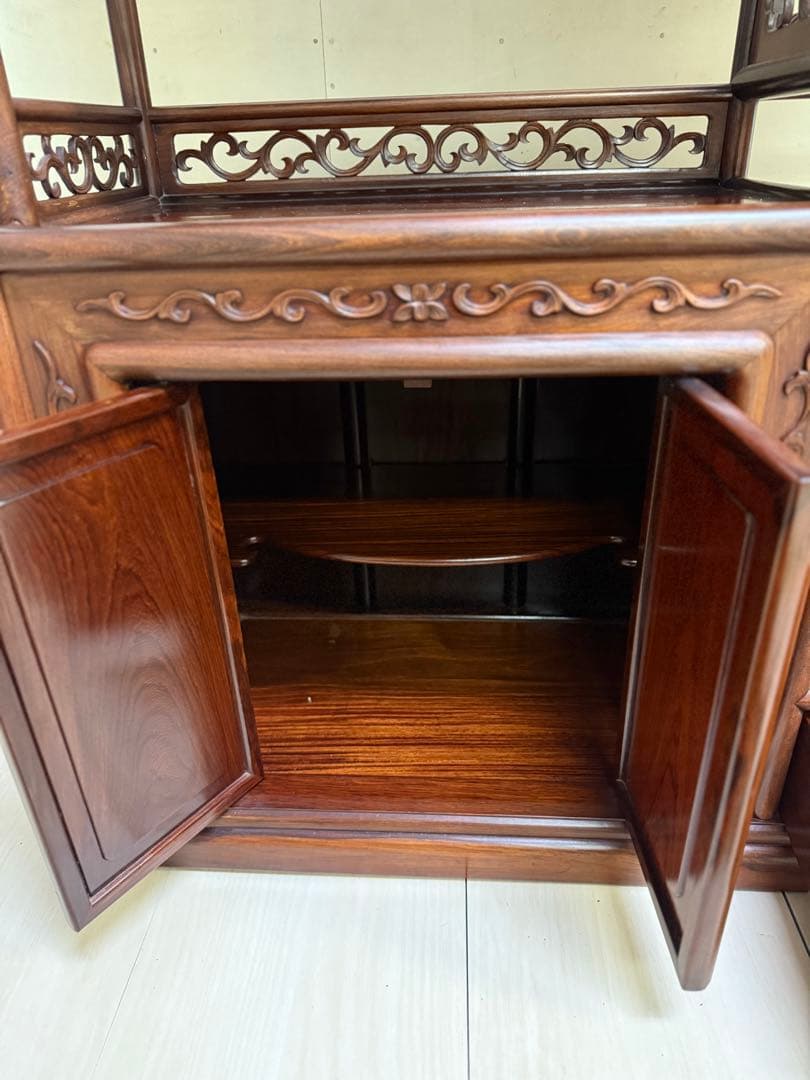 【引き取り可】 和風アンティーク 飾り棚 茶箪笥　レトロ