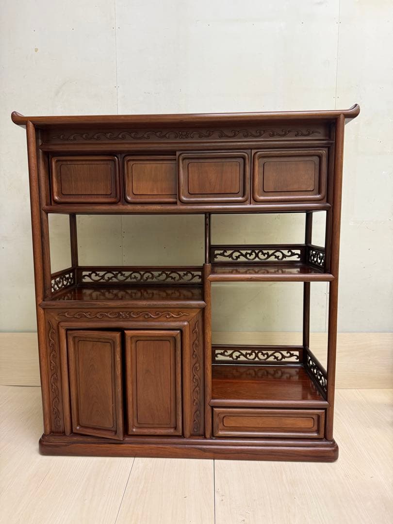 【引き取り可】 和風アンティーク 飾り棚 茶箪笥　レトロ