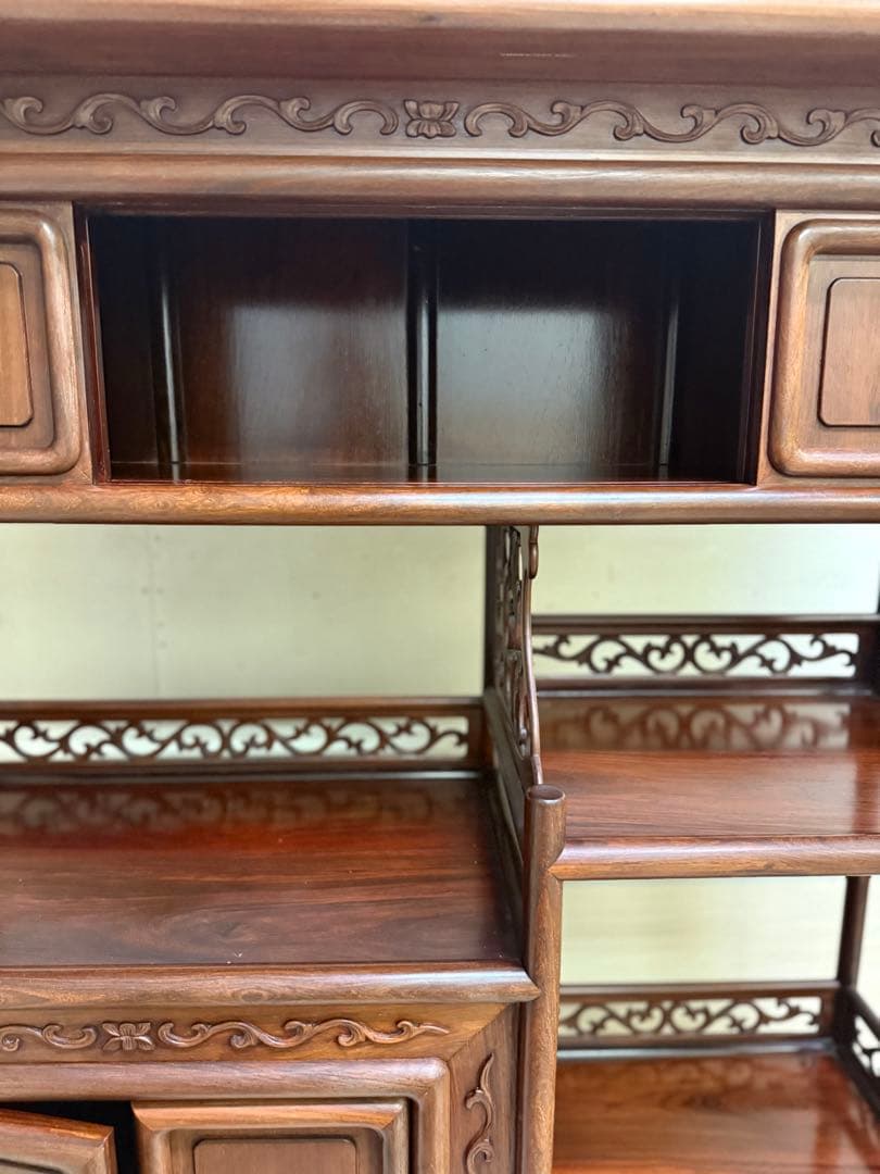 【引き取り可】 和風アンティーク 飾り棚 茶箪笥　レトロ