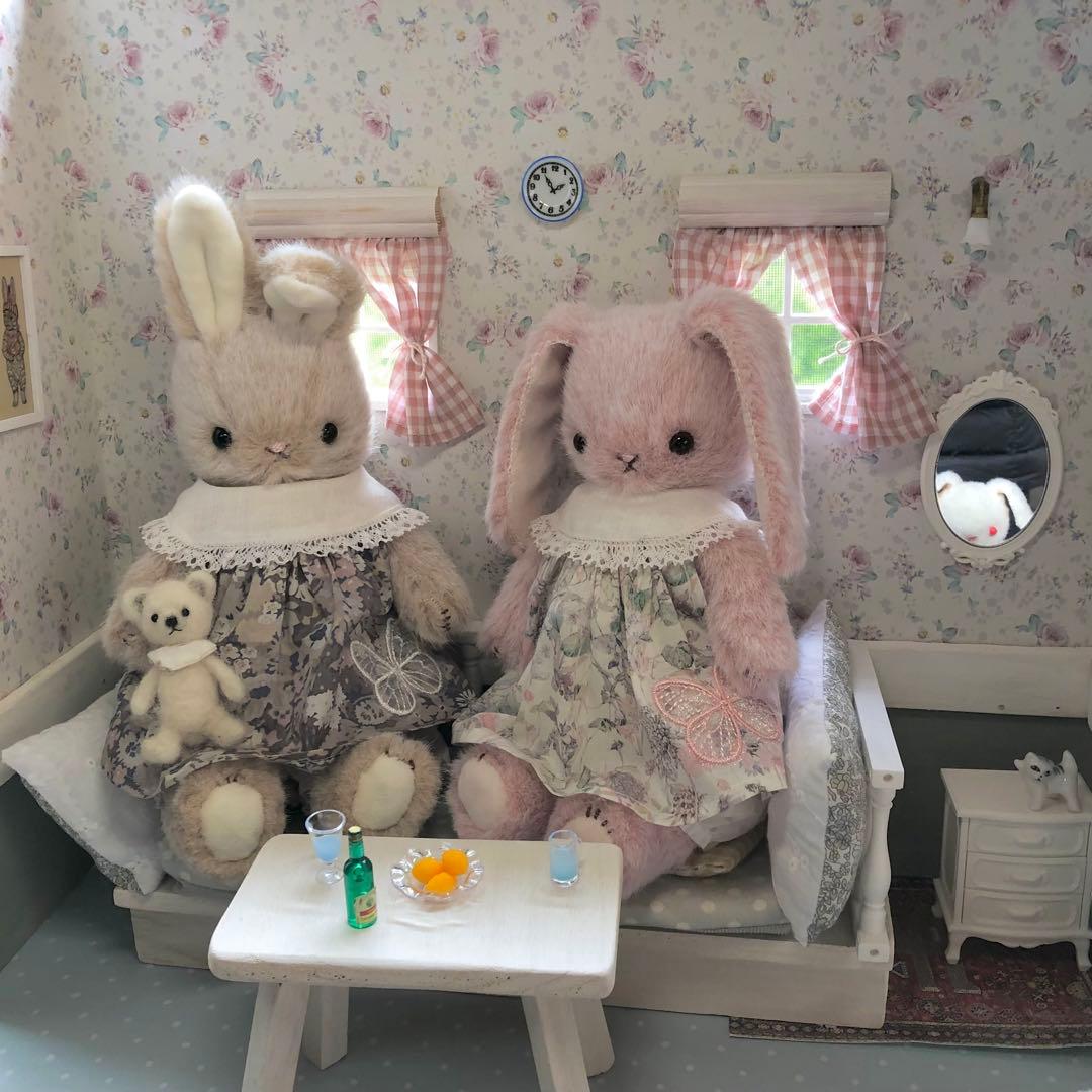 ハンドメイド　ライオンラビットちゃん　うさぎのぬいぐるみ