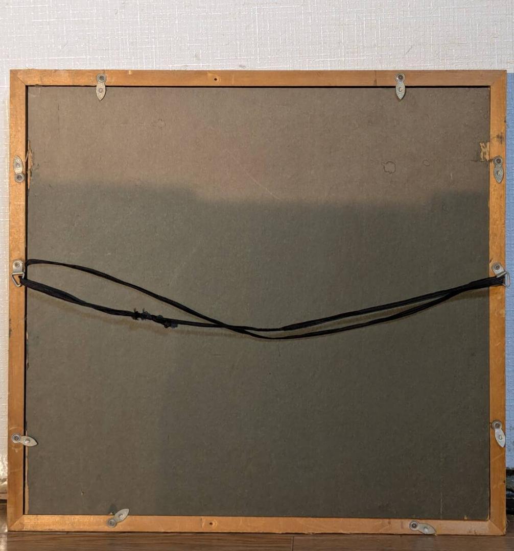 真作】絵画　我妻英策　水彩（色紙）　女峰赤薙山を望む　Z112