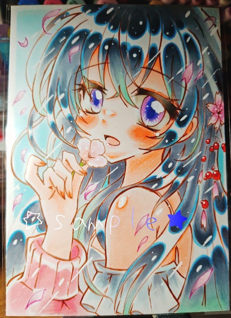 オリジナルイラスト ラムちゃん 手書きイラスト