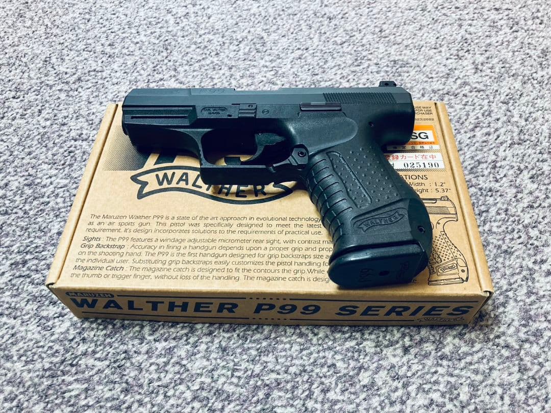 【中古美品・初期型】マルゼン ワルサー P99 ガスブローバック ガスガン