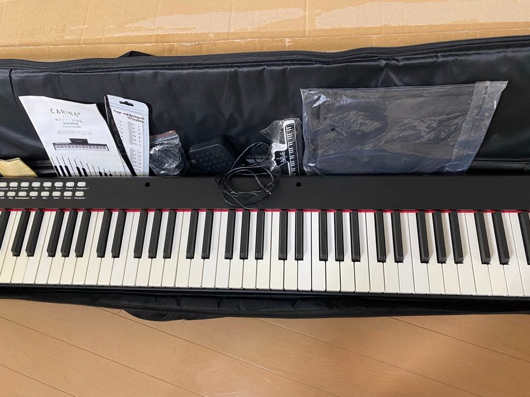 CARINA 電子ピアノ 88鍵盤 初心者セット 持ち運びケース付