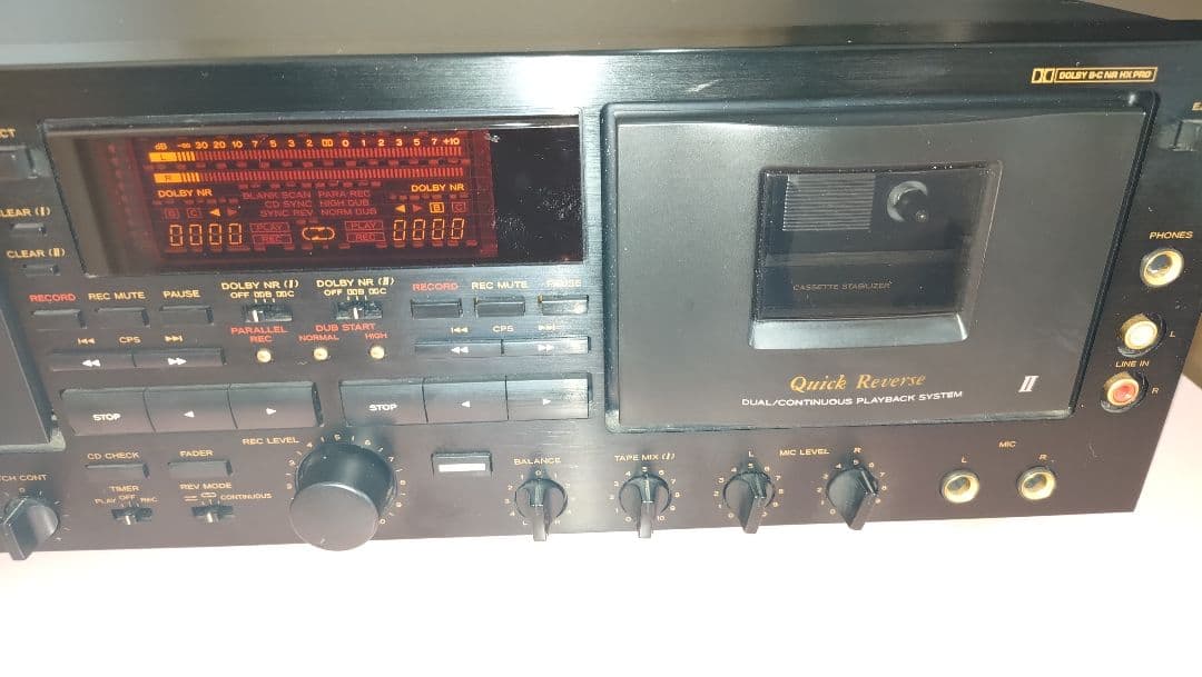 TOA FD-20 ダブルカセットデッキ 録音が出来ました。