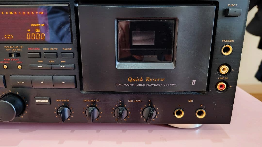 TOA FD-20 ダブルカセットデッキ 録音が出来ました。