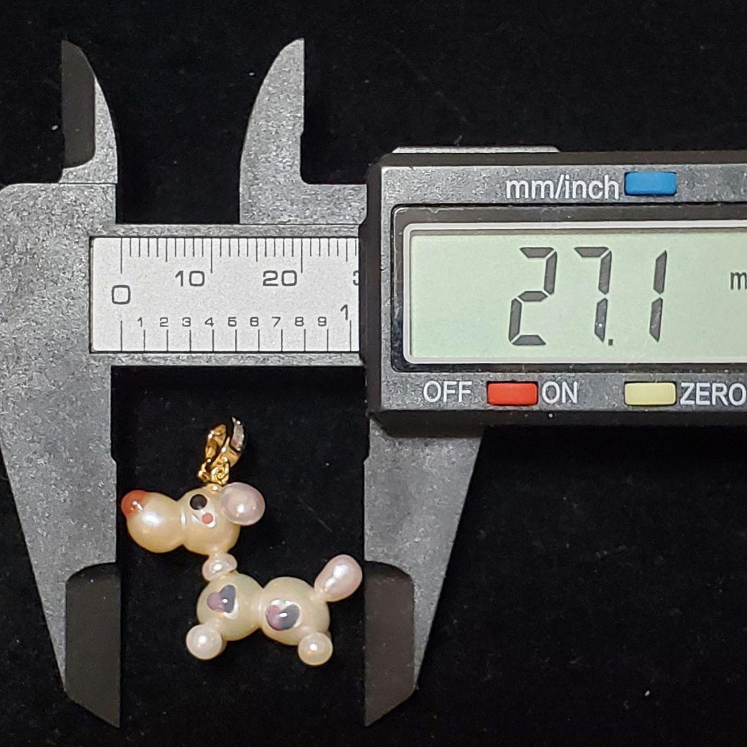 ①新品 天然 本真珠 ワンちゃん 淡水パール ペンダント ブローチ 犬 アニマル