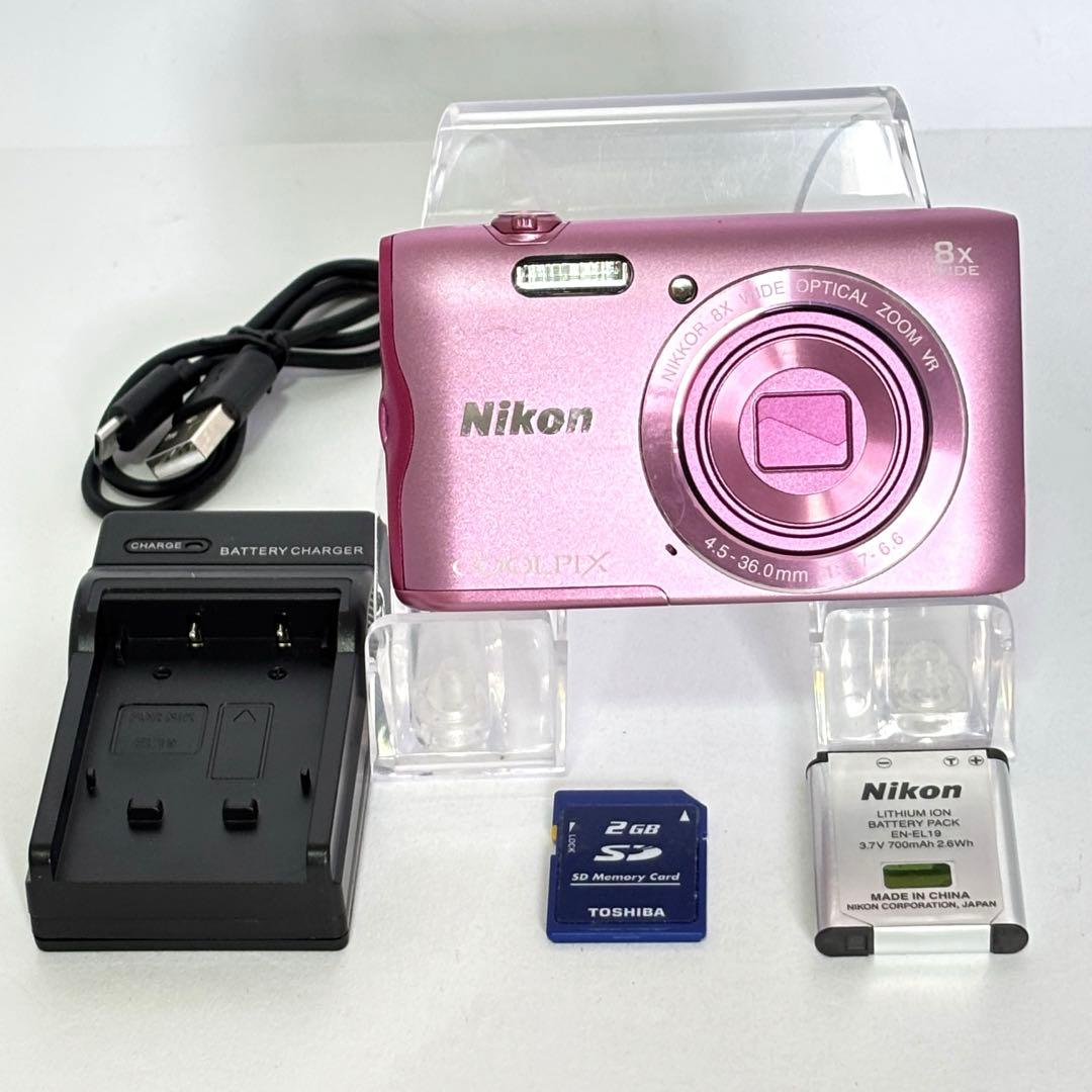 Nikon coolpix A300 ニコン　コンデジ　SDカード付【2GB】