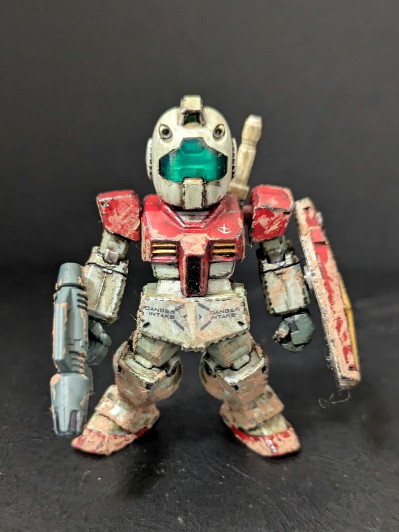 ならぶんです　コンバージ　ガンダム　ウェザリング　3体