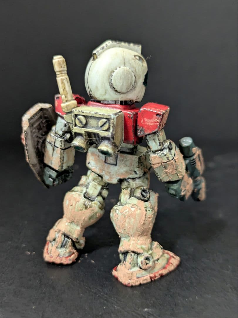 ならぶんです　コンバージ　ガンダム　ウェザリング　3体