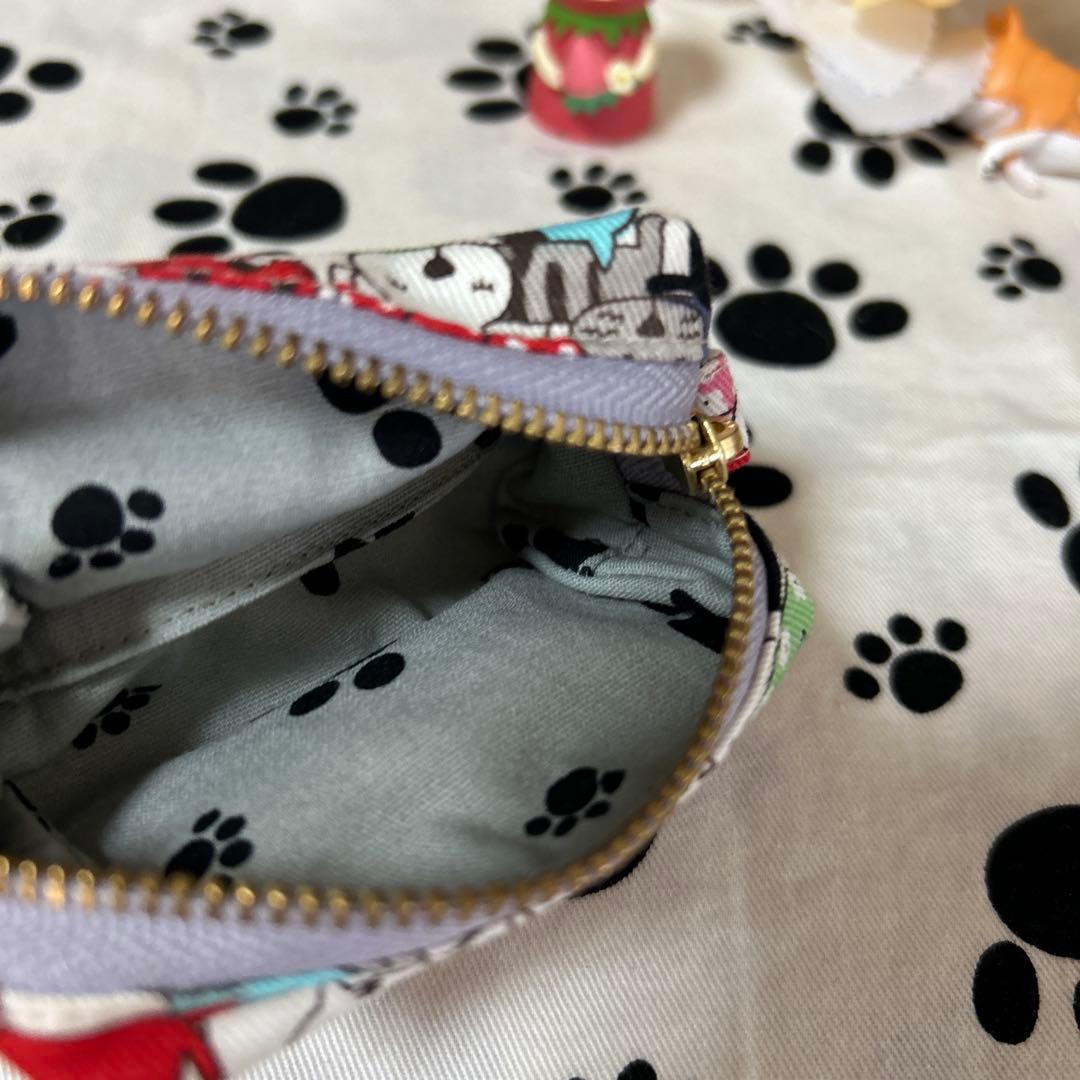 ハンドメイド バッグに付けられるミニスクエア型ポーチ