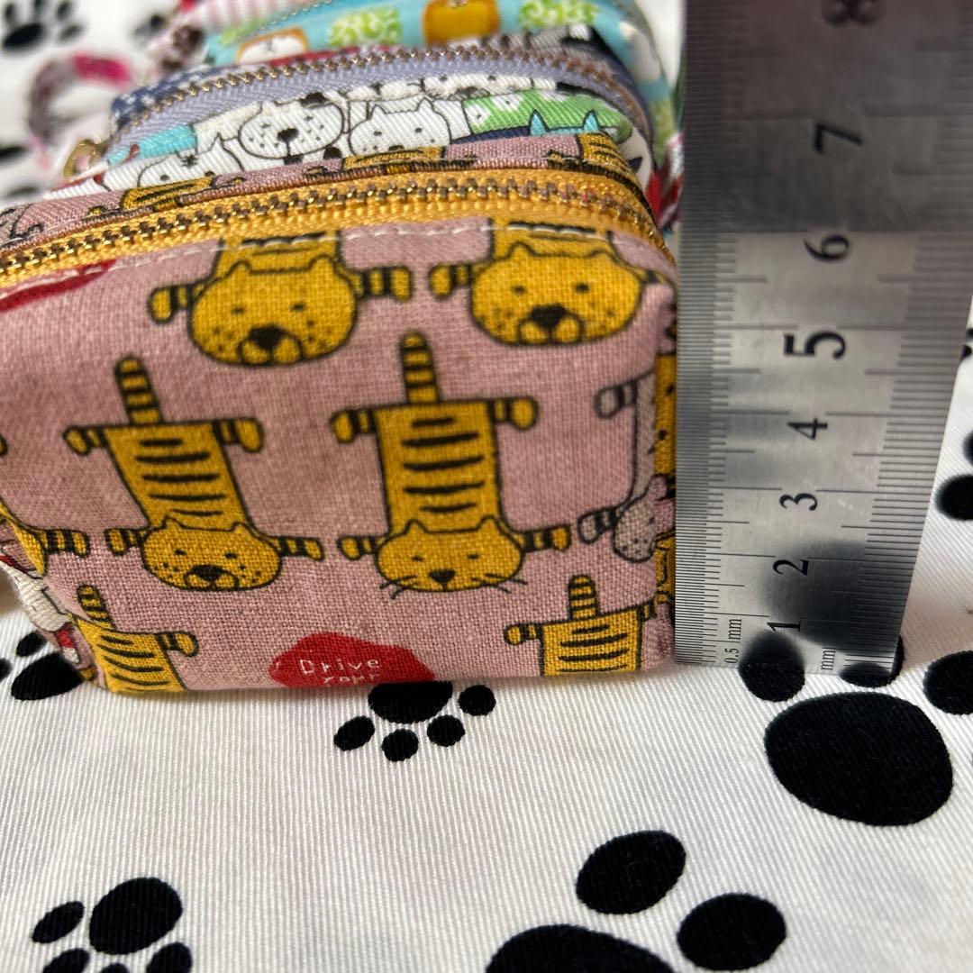 ハンドメイド バッグに付けられるミニスクエア型ポーチ