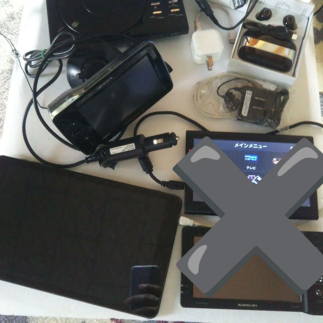 ジャンクまとめ売り １セグDVDプレーヤー TWSイヤホン カーナビ タブレット