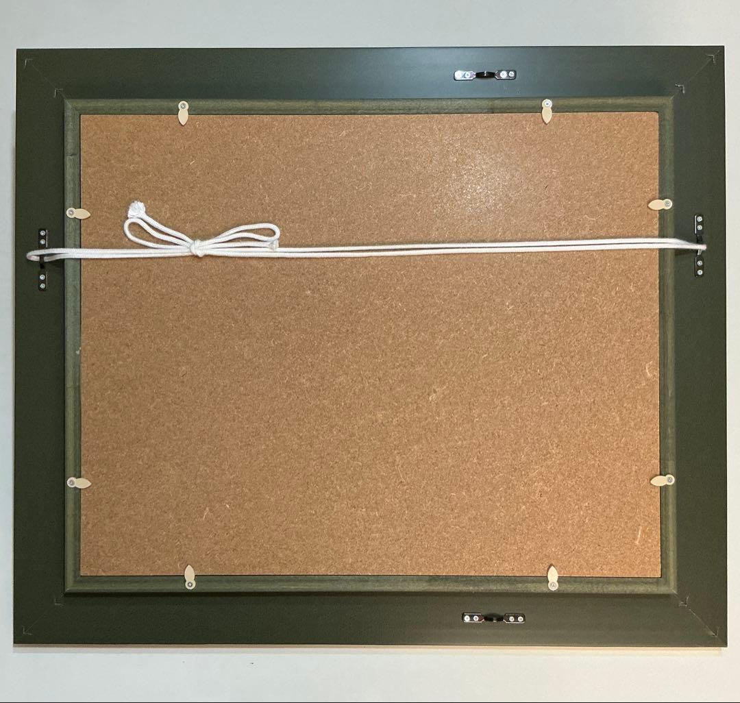 絵画・額縁・油絵・林道夫・渓流・F6号・美術品・インテリア・雑貨