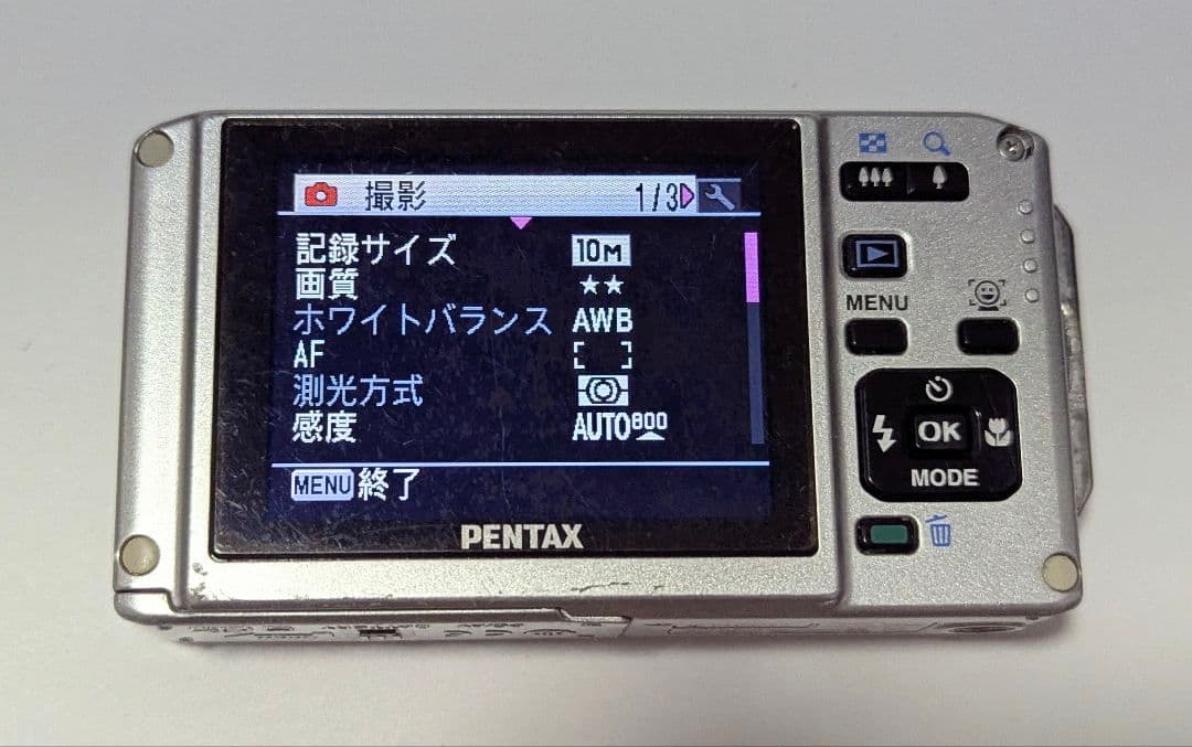 PENTAX Optio W60 ペンタックス 10MP 動作品