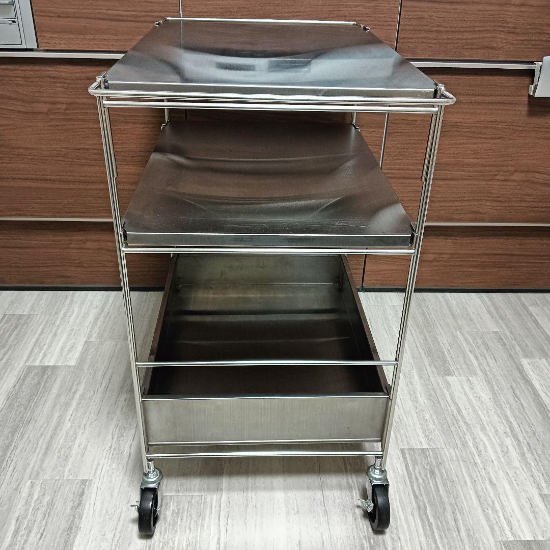 無印良品　ステンレス　ユニットシェルフワゴン　セット