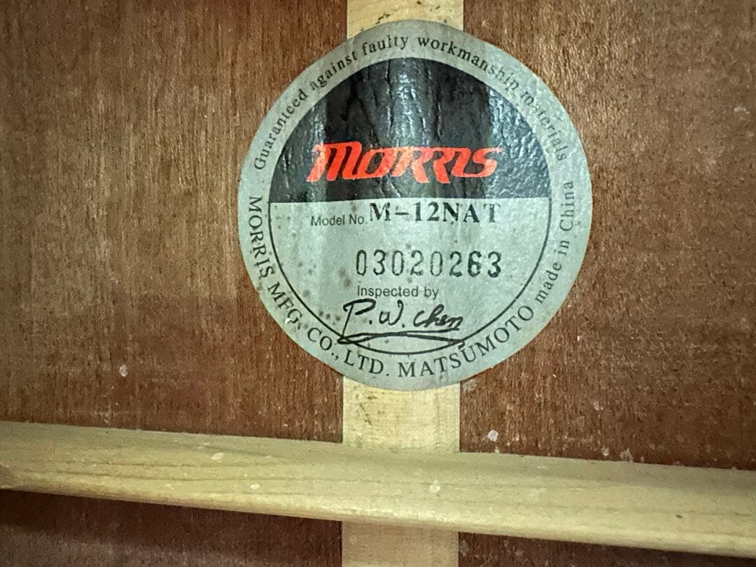 Morris アコースティックギター M-12NAT美品