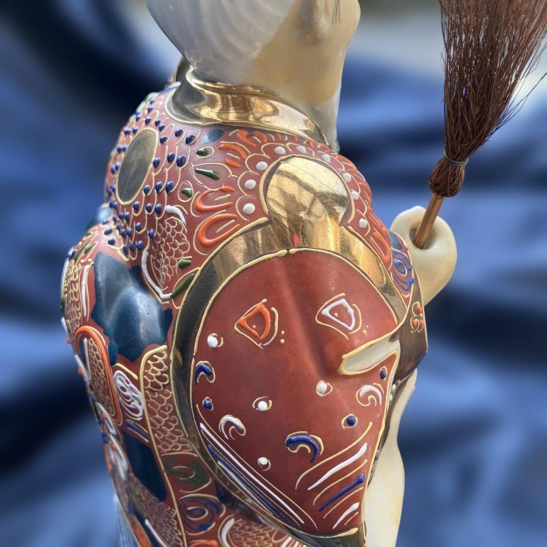 (512)伝統的な日本の陶器置物 男女像