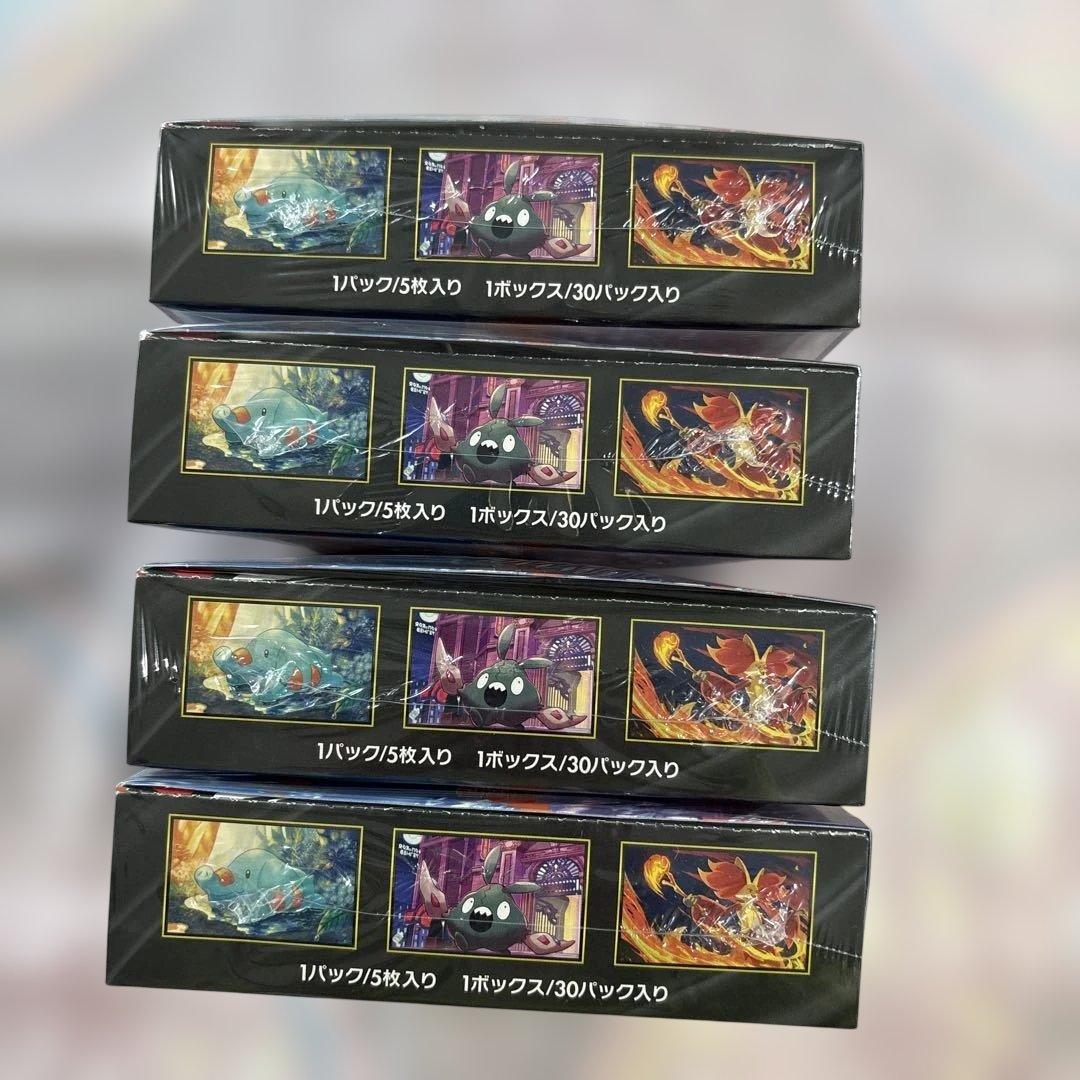 ポケモンカードニンジャスピナー４ＢＯＸセット♪新品未開封・シュリンク付きです！