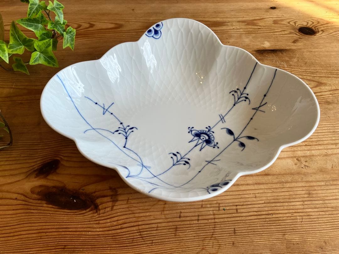 ぱゆ ロイヤルコペンハーゲン　ブルーパルメッテフラワープレート