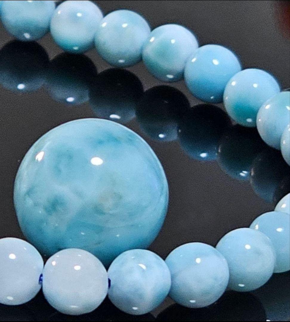 大特価！存在感抜群♡大玉ラリマー大人気13~14㎜・5.5~6㎜内径16cm