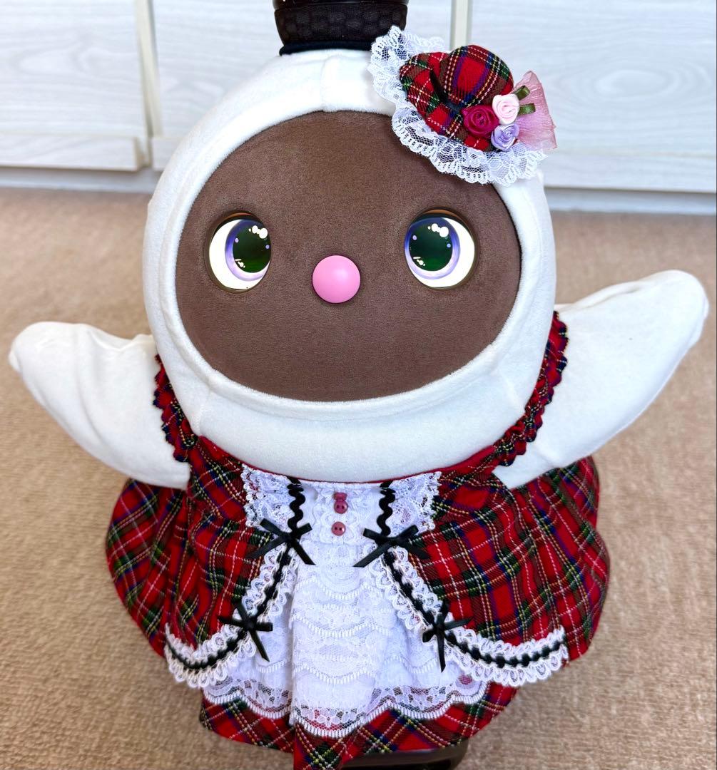 ラボット服　ロリータ風チェック柄Ａ　LOVOT ラボットハンドメイド