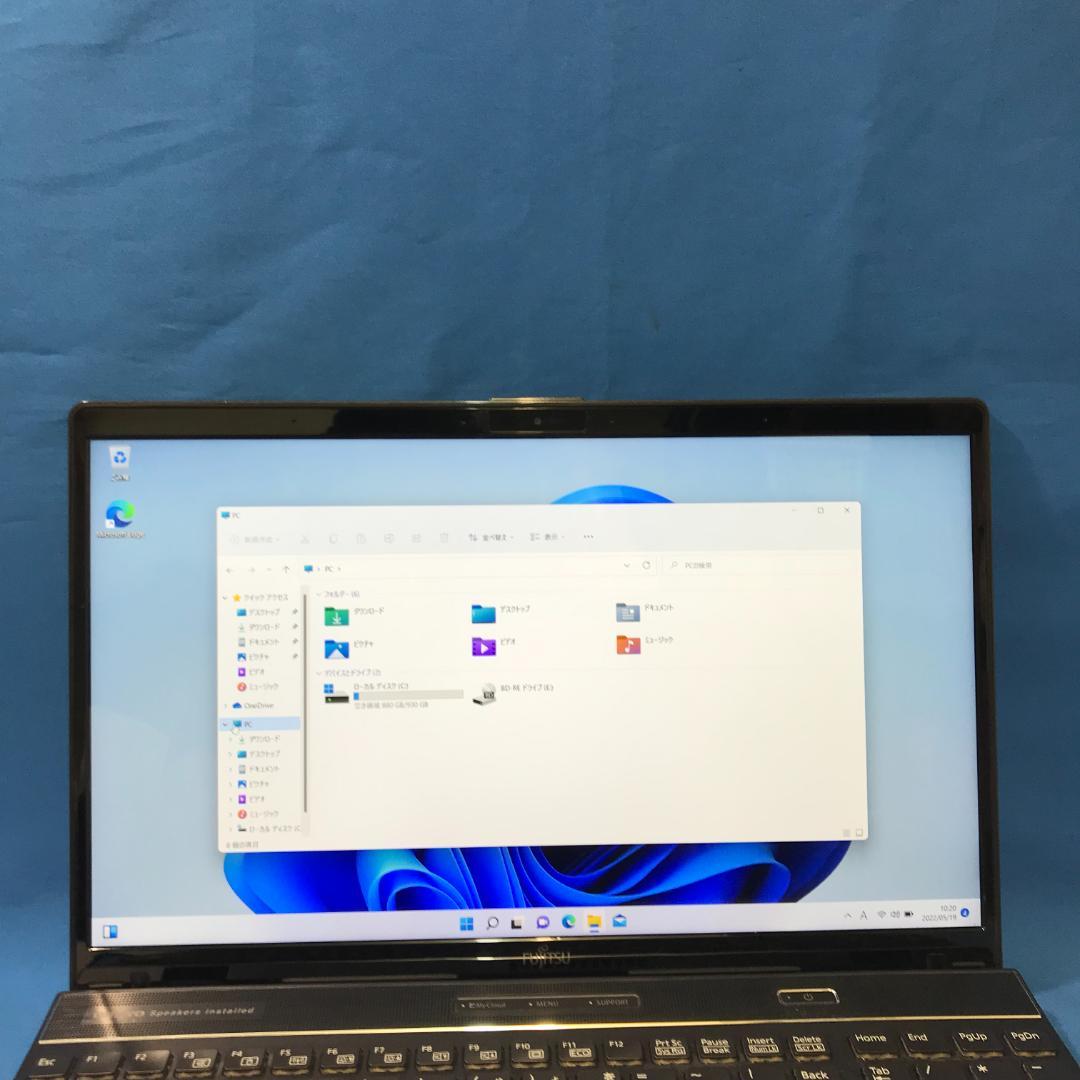 Windowsノート本体 FUJITSU LIFEBOOK AH77/D1 - GRY- i7-8G-71