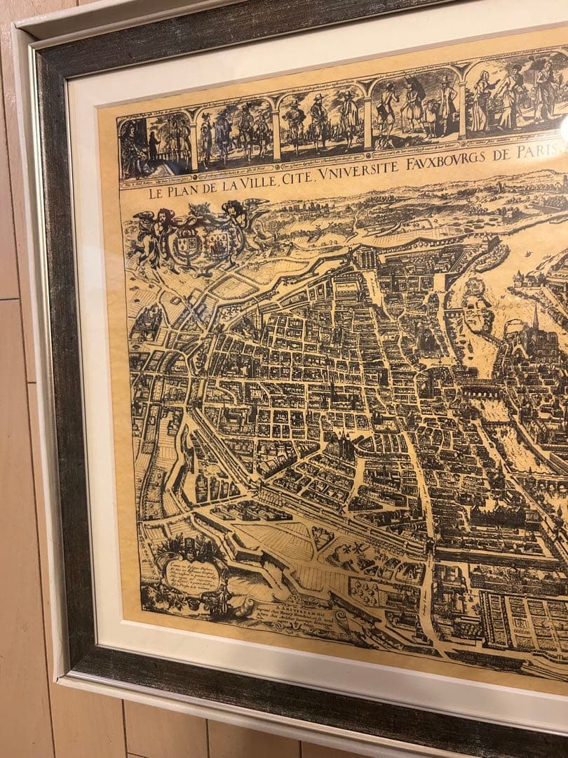 パリの歴史的地図　Knot antiques