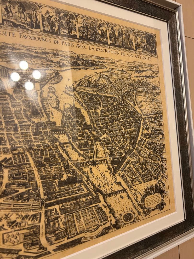 パリの歴史的地図　Knot antiques