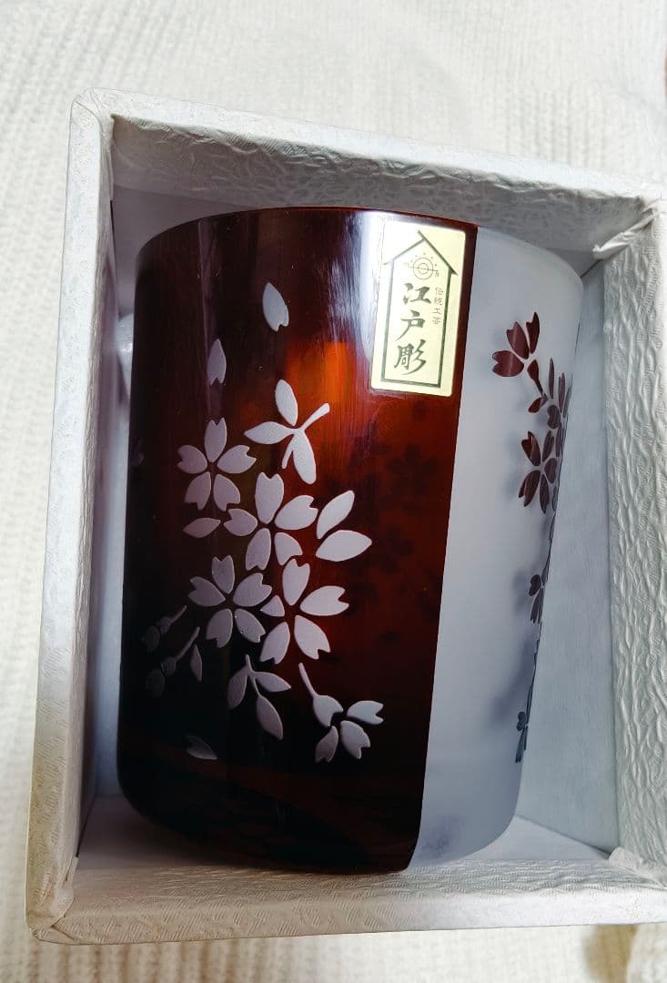 ​【美品未使用】葛飾区指定伝統工芸品 江戸彫 桜文様